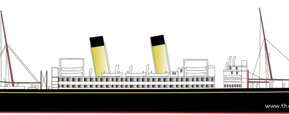 Корабль RMS Doric [Ocean Liner] (1922) - чертежи, габариты, рисунки